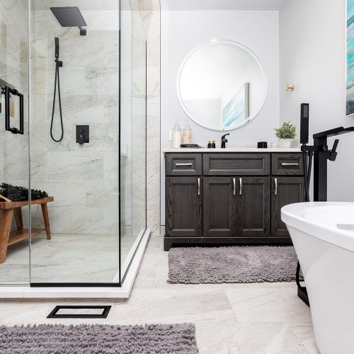 renovated bathroom in Edmonton